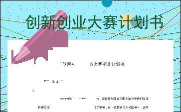 創(chuàng  )新創(chuàng  )業(yè)大賽計劃方案書(shū)