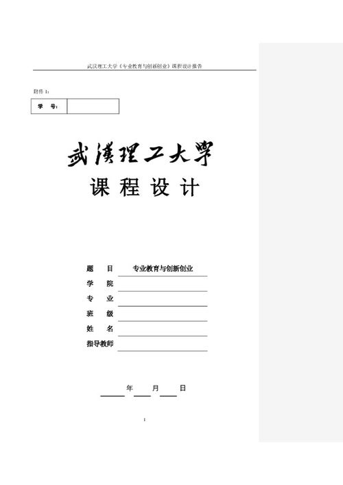 創(chuàng  )新創(chuàng  )業(yè)課程設計總結