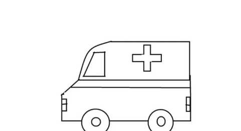 救護車(chē)的畫(huà)法 繪畫(huà),小汽車(chē)的簡(jiǎn)筆畫(huà)圖6