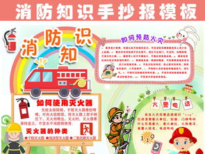 防火防盜安全知識小報模板