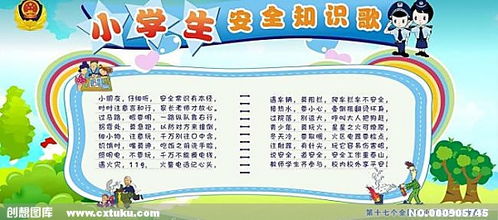 小學(xué)生安全知識畫
