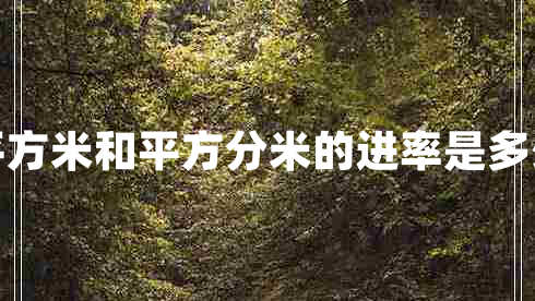 平方米和平方分米的進(jìn)率是多少