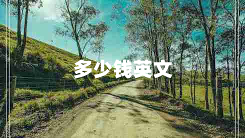 多少錢(qián)英文