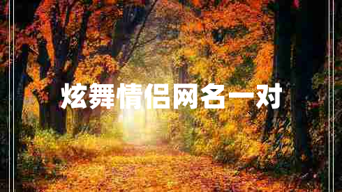 炫舞情侶網(wǎng)名一對