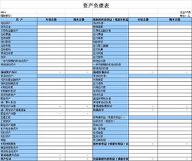 資產(chǎn)負債表,賬戶(hù),會(huì )計科目