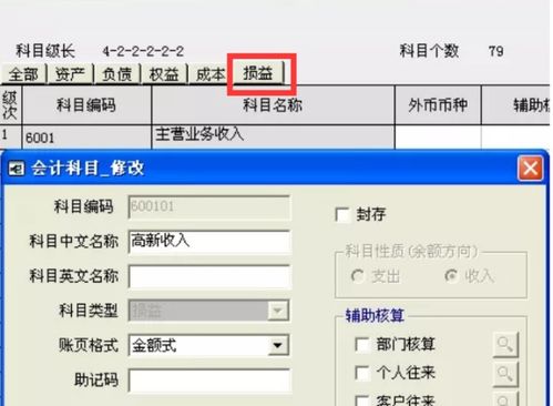 用友會(huì)計(jì)科目賬頁(yè)格式