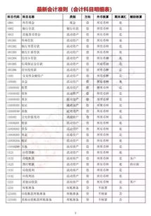 明細表,會(huì )計科目