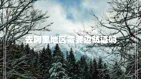 去阿里地區需要邊防證嗎