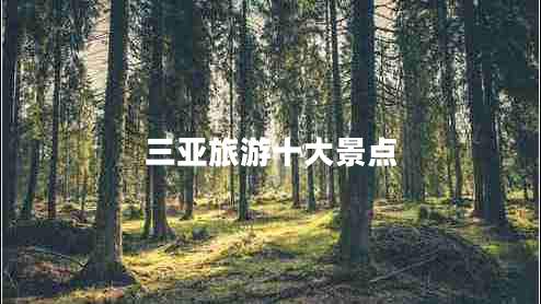 三亞旅游十大景點(diǎn)
