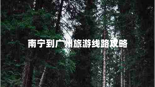 南寧到廣州旅游線(xiàn)路攻略