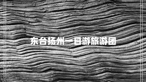 東臺揚州一日游旅游團