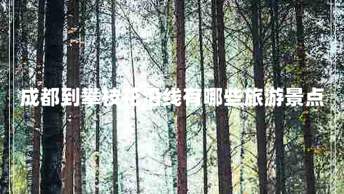 成都到攀枝花沿線(xiàn)有哪些旅游景點(diǎn)