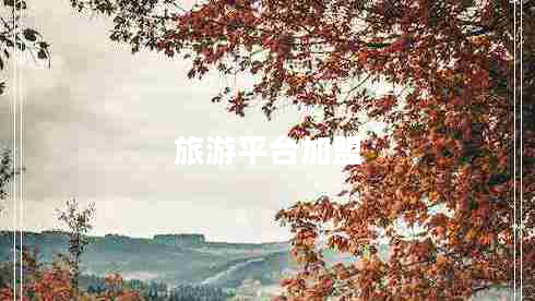 旅游平臺加盟