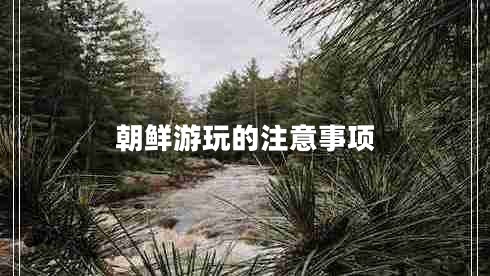 朝鮮游玩的注意事項