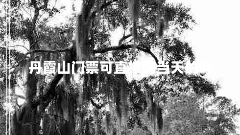 丹霞山門(mén)票可直接購當天的嗎