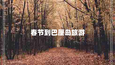 春節到巴厘島旅游