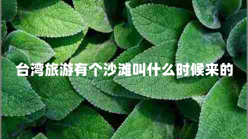 臺灣旅游有個(gè)沙灘叫什么時(shí)候來(lái)的