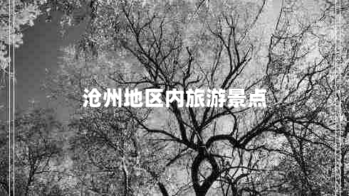 滄州地區內旅游景點(diǎn)