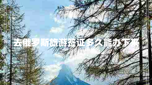 去俄羅斯旅游簽證多久能辦下來(lái)