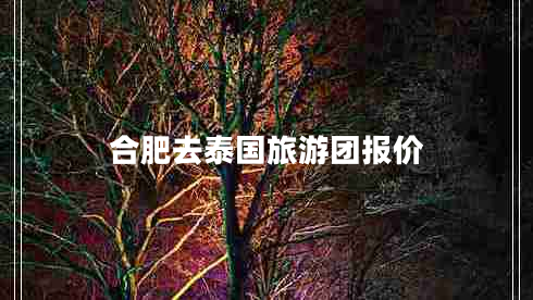 合肥去泰國旅游團報價(jià)
