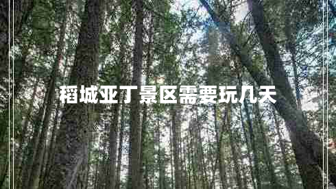 稻城亞丁景區需要玩幾天