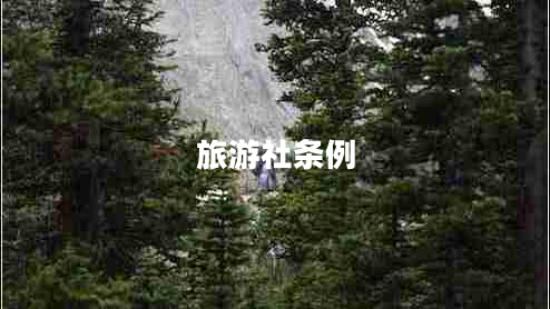 旅游社條例