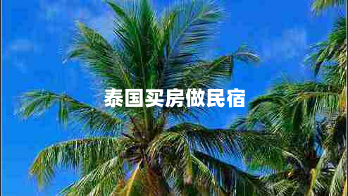 泰國買(mǎi)房做民宿