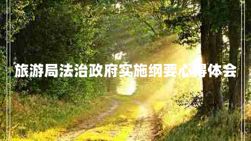 旅游局法治政府實(shí)施綱要心得體會(huì )