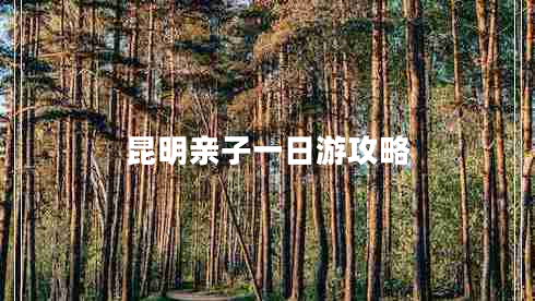 昆明親子一日游攻略