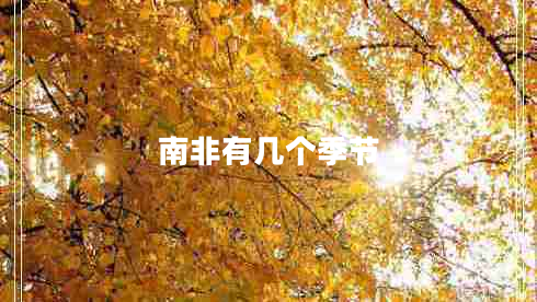 南非有幾個(gè)季節