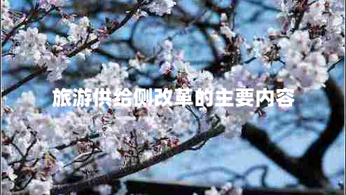 旅游供給側改革的主要內容