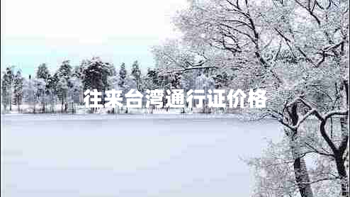 往來(lái)臺灣通行證價(jià)格