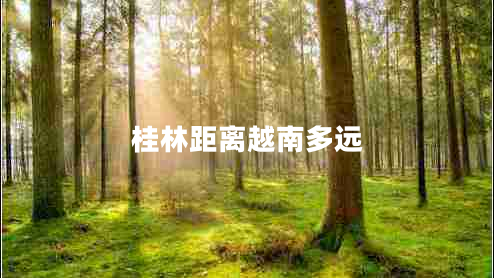 桂林距離越南多遠