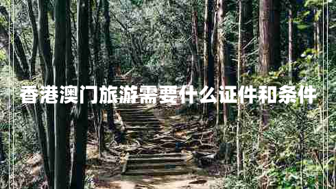 香港澳門(mén)旅游需要什么證件和條件