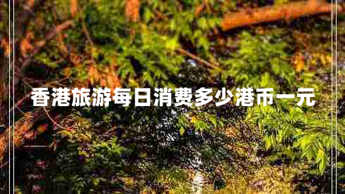 香港旅游每日消費多少港幣一元