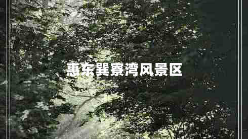 惠東巽寮灣風(fēng)景區