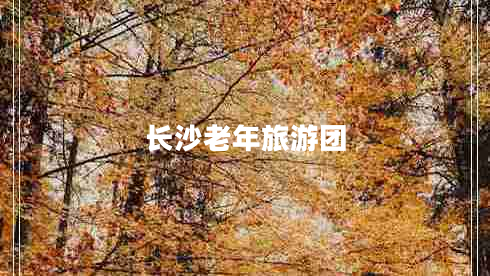 長(cháng)沙老年旅游團
