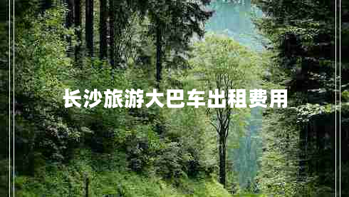 長(cháng)沙旅游大巴車(chē)出租費用