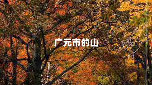 廣元市的山