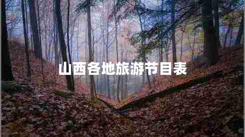 山西各地旅游節目表
