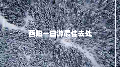 酉陽(yáng)一日游最佳去處