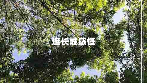逛長(cháng)城感慨