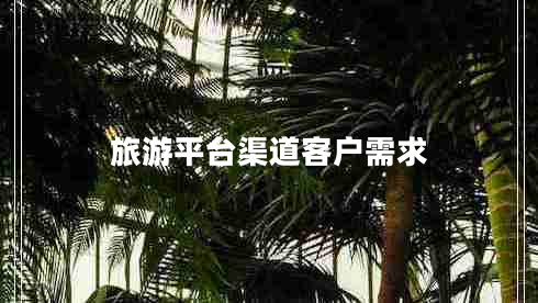 旅游平臺渠道客戶(hù)需求