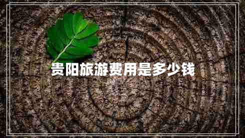 貴陽(yáng)旅游費用是多少錢(qián)