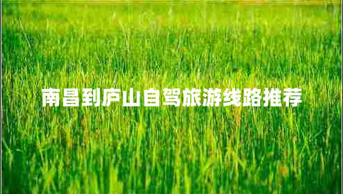 南昌到廬山自駕旅游線(xiàn)路推薦