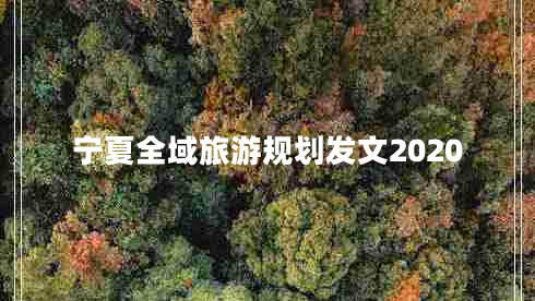 寧夏全域旅游規劃發(fā)文2020