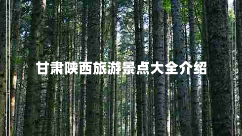 甘肅陜西旅游景點(diǎn)大全介紹