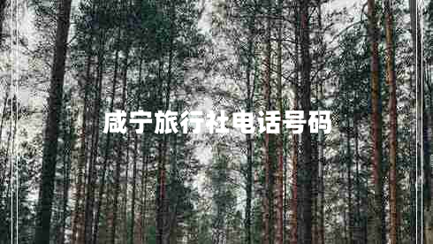 咸寧旅行社電話號碼