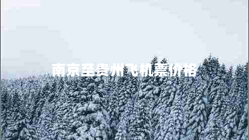 南京至貴州飛機票價格