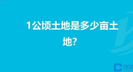 一公頃等于多少畝